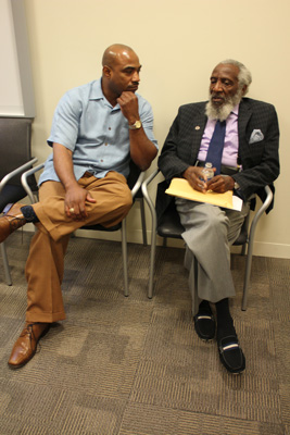 MaaXeru Tep and legendary community activist and world  revolutionary Dick Gregory