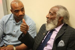getting schooled by the master Dick Gregory