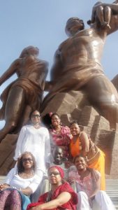 African Renaissance in Dakar, Senegal, Top, Nefer-Ra, Sekhemeti El-Bey, Anadi, Bottom, Mayasa Telfair, Sharon Greene, Sharlonda Harvey, Middle, Mounirou Samb
