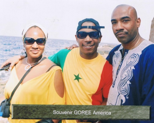 Musician Nefer-Ra, Recording Artist and Actor Ja Rule, and Author Lecturer MaaXeru Tep at Goree Island (Senegal)