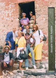 The Group, along with our Tour Guide, Amdy Moustapha Niang at The Door of No Return Goree Island Dakar senegal